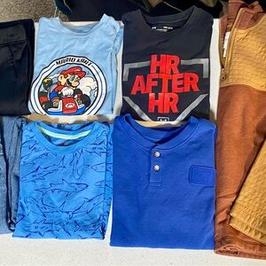 Boys Clothing Lot – 7 Pieces – Sizes 8–10 (Cat & Jack, Under Armour, Levi’s)